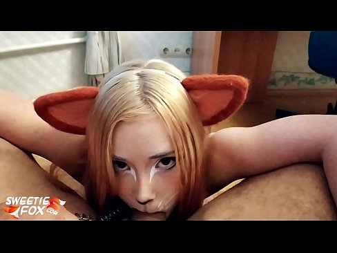 ❤️ Kitsune залгих дик, булэг нь түүний аманд ❤️ Порно манайд